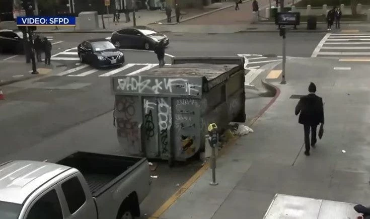 Σκληρές εικόνες! Άστεγος δέχεται επίθεση με κλωτσιές από κουστουμαρισμένο άνδρα στο Σαν Φρανσίσκο